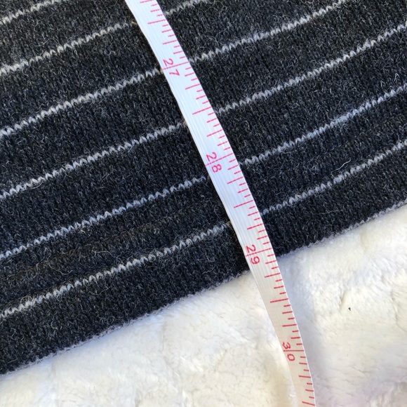 Prana wool blend full zip gray &charcoal stripe/XL - Picture 7 of 8